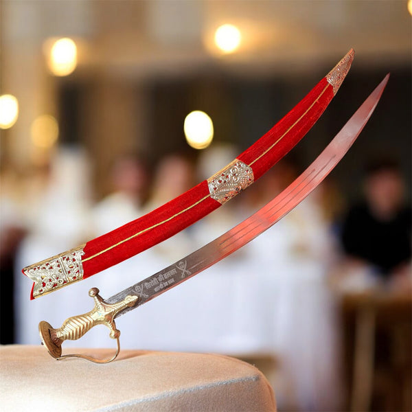 Luxury Red Velvet Scabbard Swords