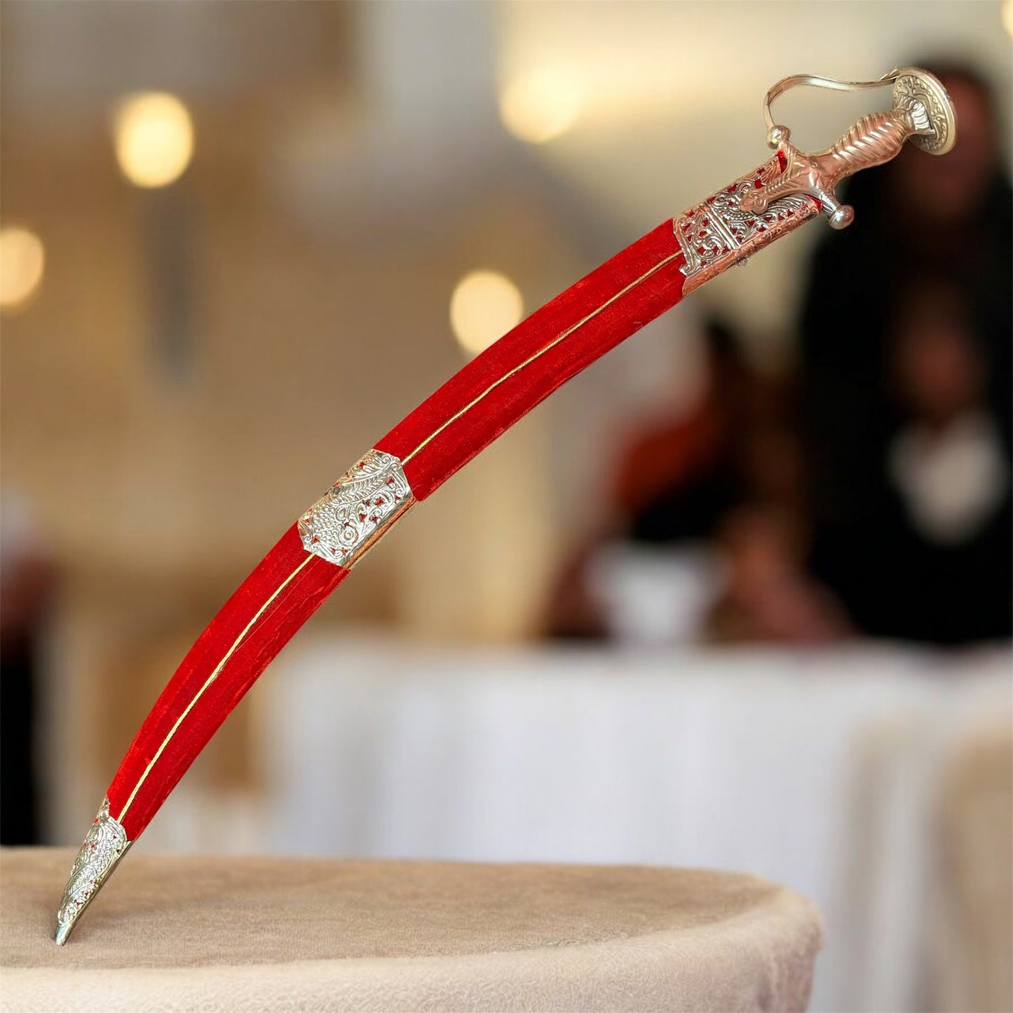 Luxury Red Velvet Scabbard Swords